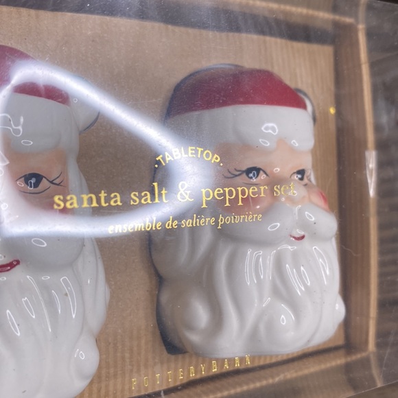 Pottery Barn Hand Painted Nostalgic Style Santa Head Salt & Pepper Shakers 🎅🏻 - Picture 10 of 13